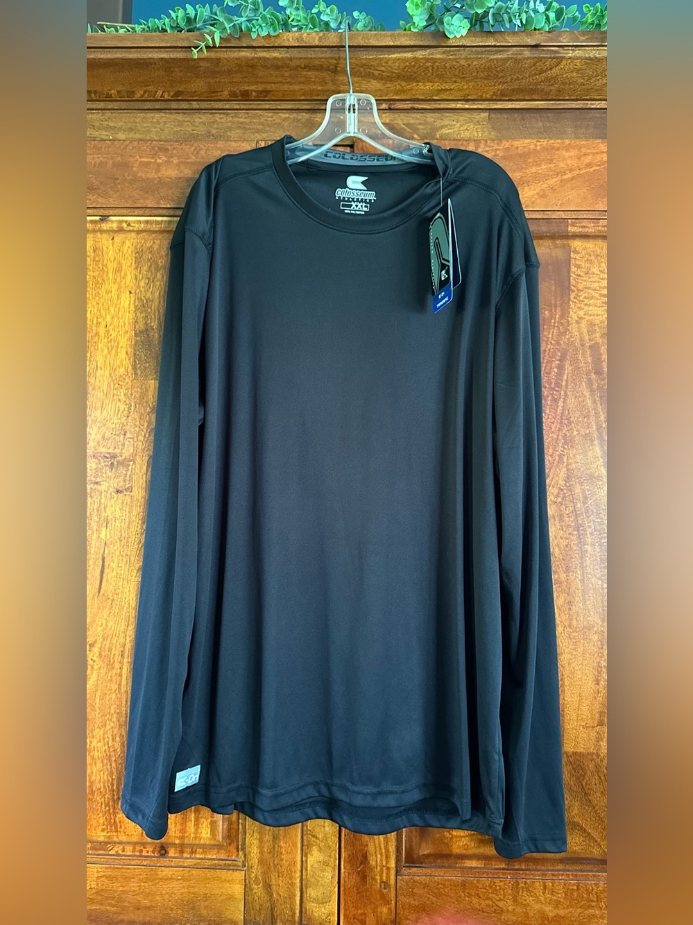 Colosseum Black Long-Sleeve Performance Tee